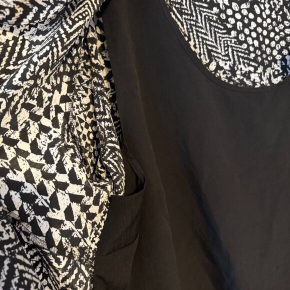 ❤️BLACK/WHITE MOCK TWINSET SIZE: 4X - Picture 3 of 7